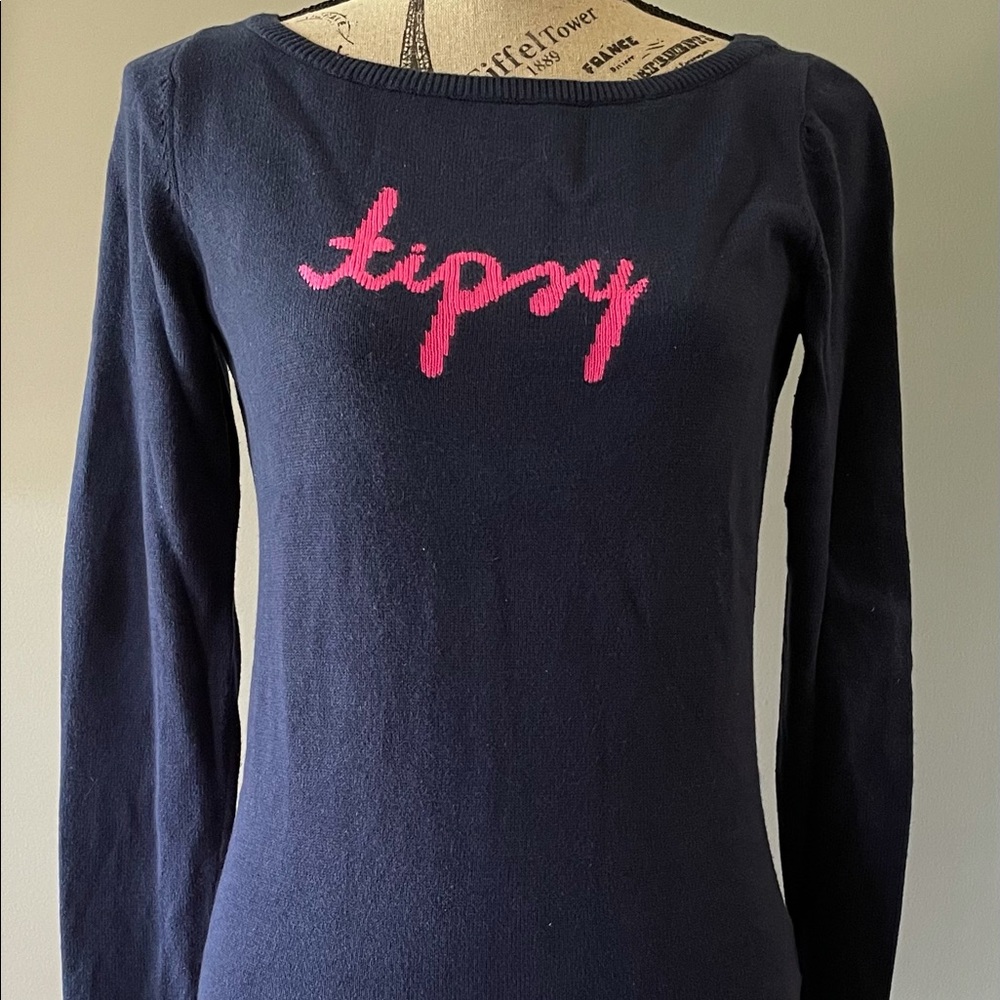 Lilly Pulitzer fitted Sweater “ tipsy ”